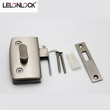 bathroom glass door lock