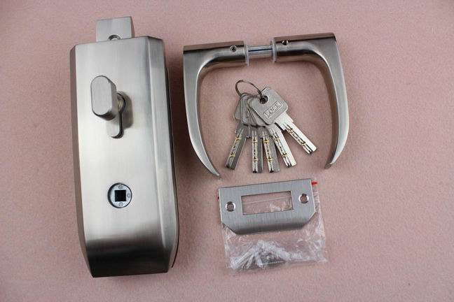 glass door lock